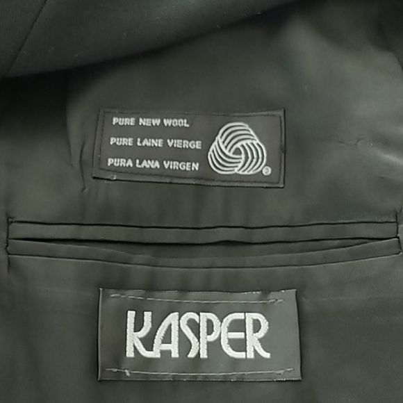 Macy's Men's Store Kasper, Black Blazer 44T - Picture 7 of 8